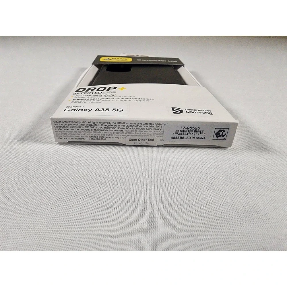 OtterBox Commuter Lite Samsung Galaxy A35 5G Case Black Dual Layer 77-95525 Drop